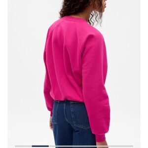 🔥NWT GAP Raglan Sweatshirt in Pomegranate Pink🔥 MATCHING SET